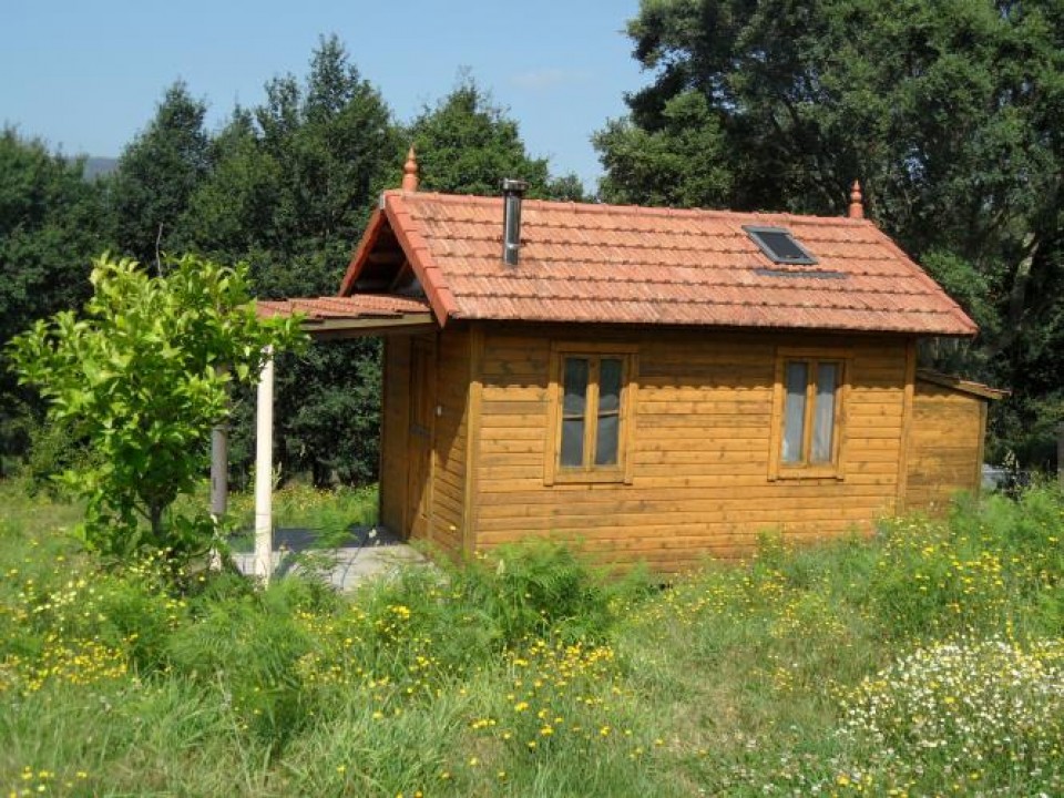 cabaña de madera ecológica